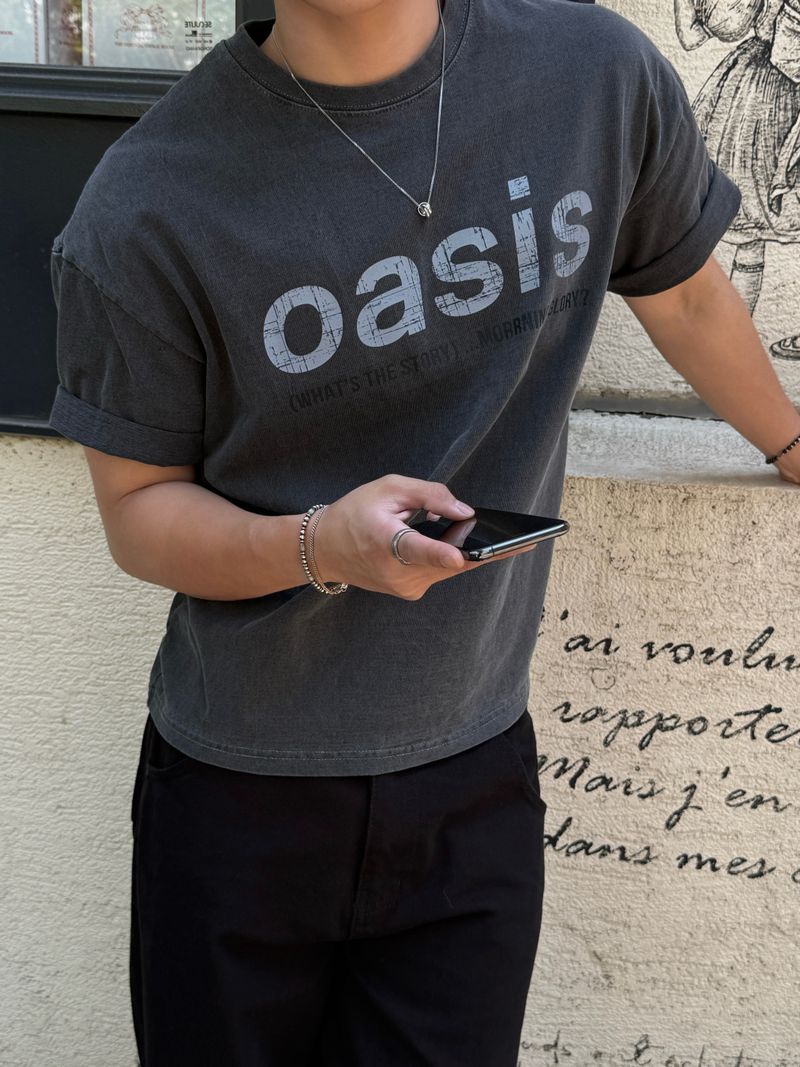 Oasis pigment crop short sleeve