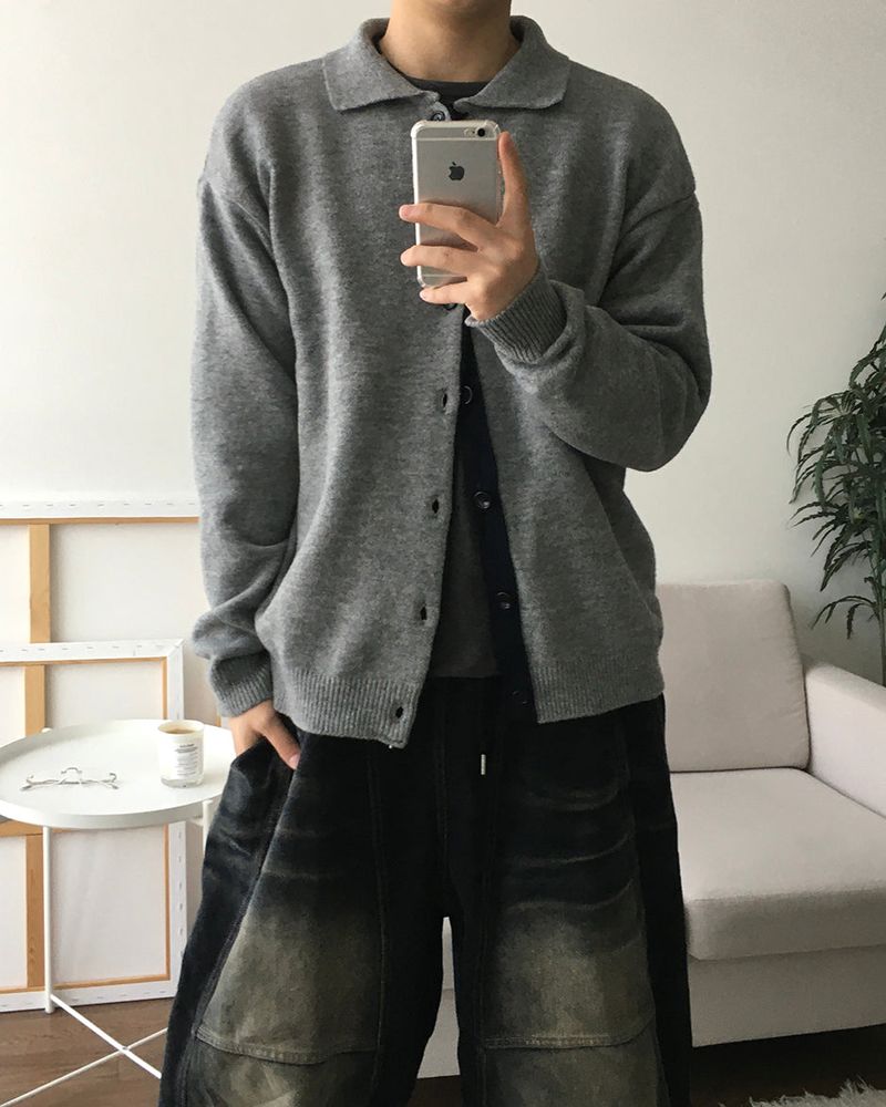 Combi Knit Cardigan