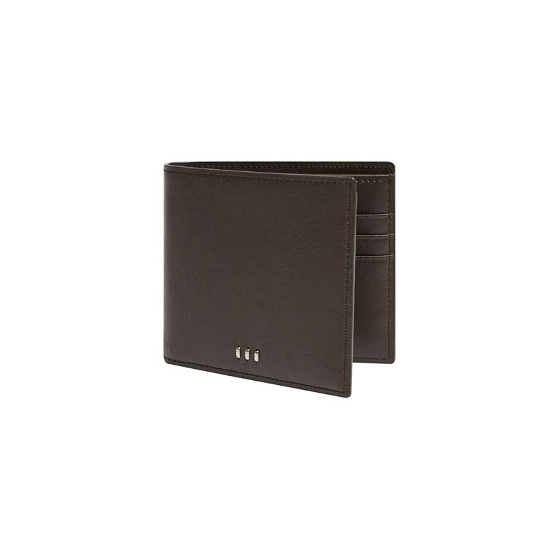 Crack Bi-fold 6CC 1/2 Wallet_Brown