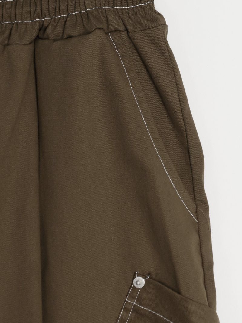 Tommy Diagonal Pocket Stitch Bermuda Pants 4C