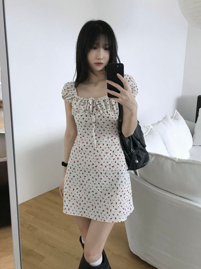Dear Flower Mini Dress (2 colors)