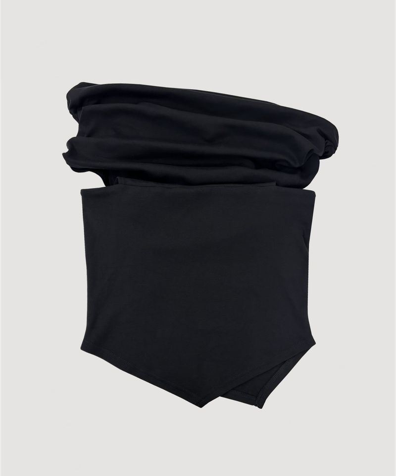 ASYMMETRIC DRAPE TOP