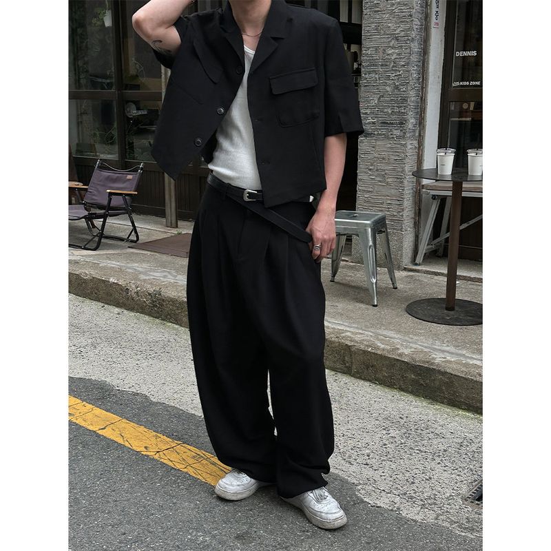[S/S] Two pocket half crop jacket(2color)