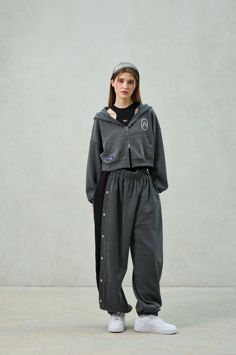 PITA HOOD ZIP-UP / CHARCOAL