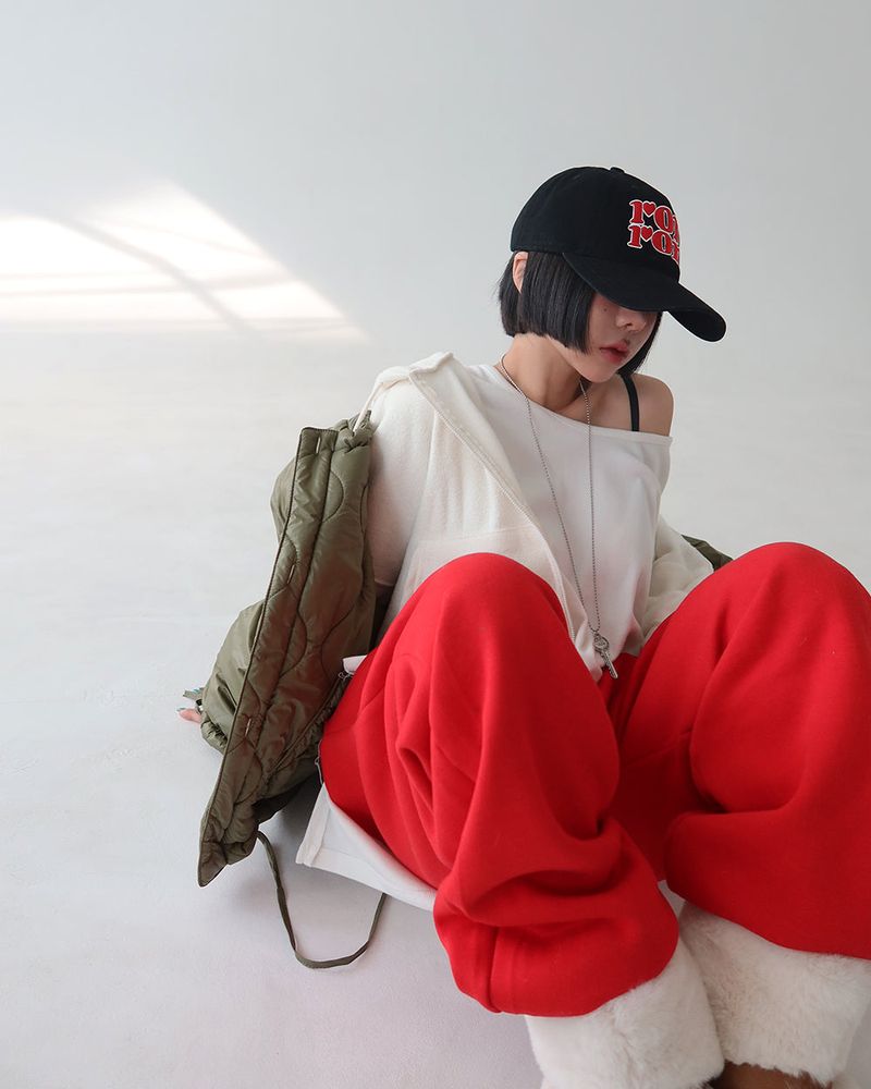 Loving kitsch lettering ball cap