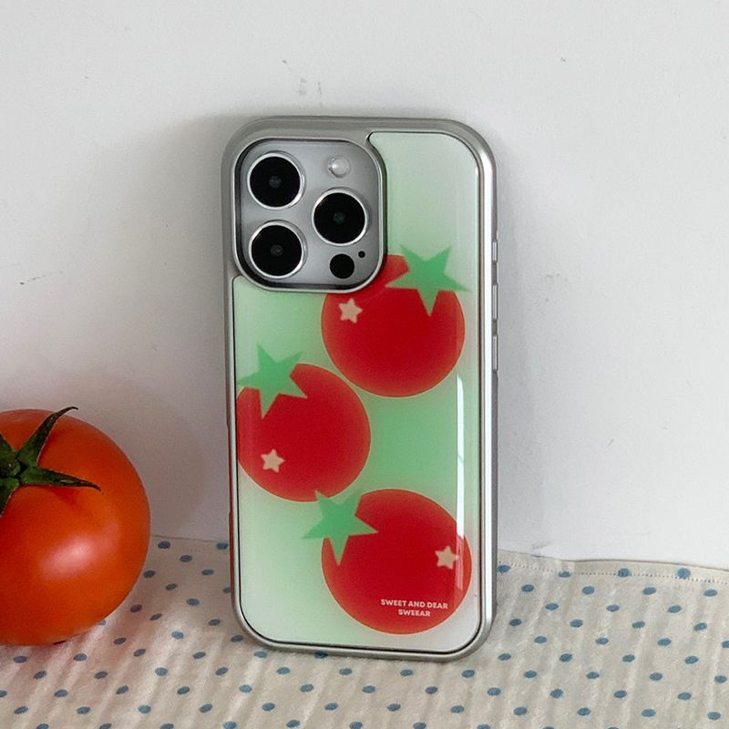 SWEEAR(スウィア)の「GREENERY TOMATO SILVER EPOXY CASE(Smartphone Accessories)」