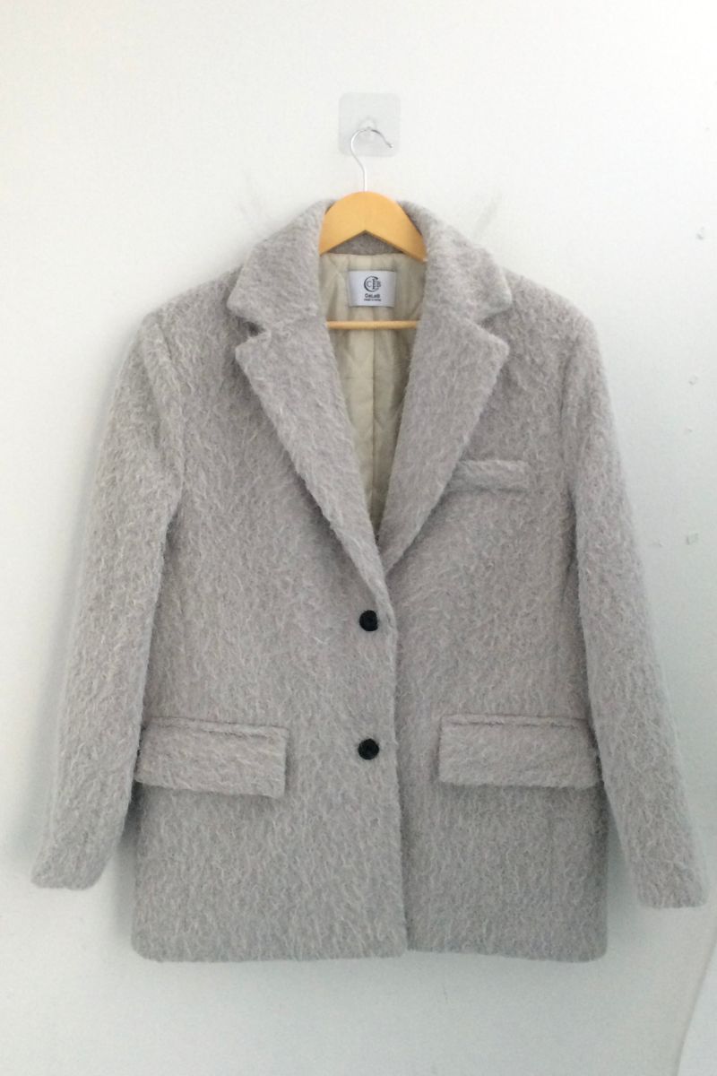 Hairy cream jacket