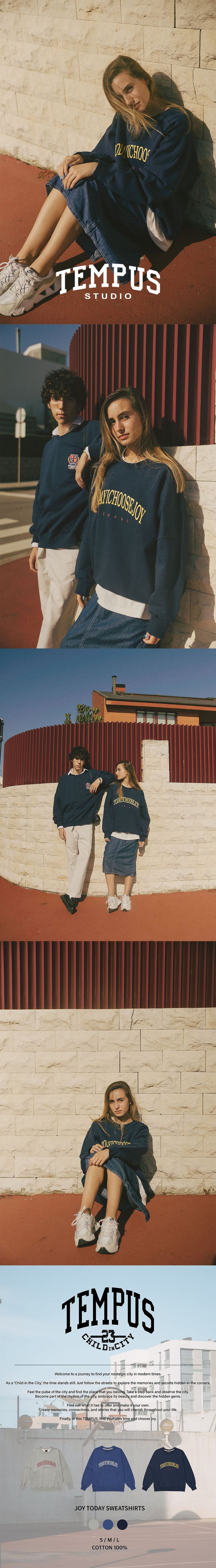 JOY TODAY SWEATSHIRTS [NAVY]