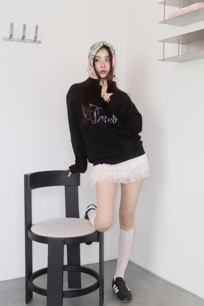 heart frill cancan mini skirt