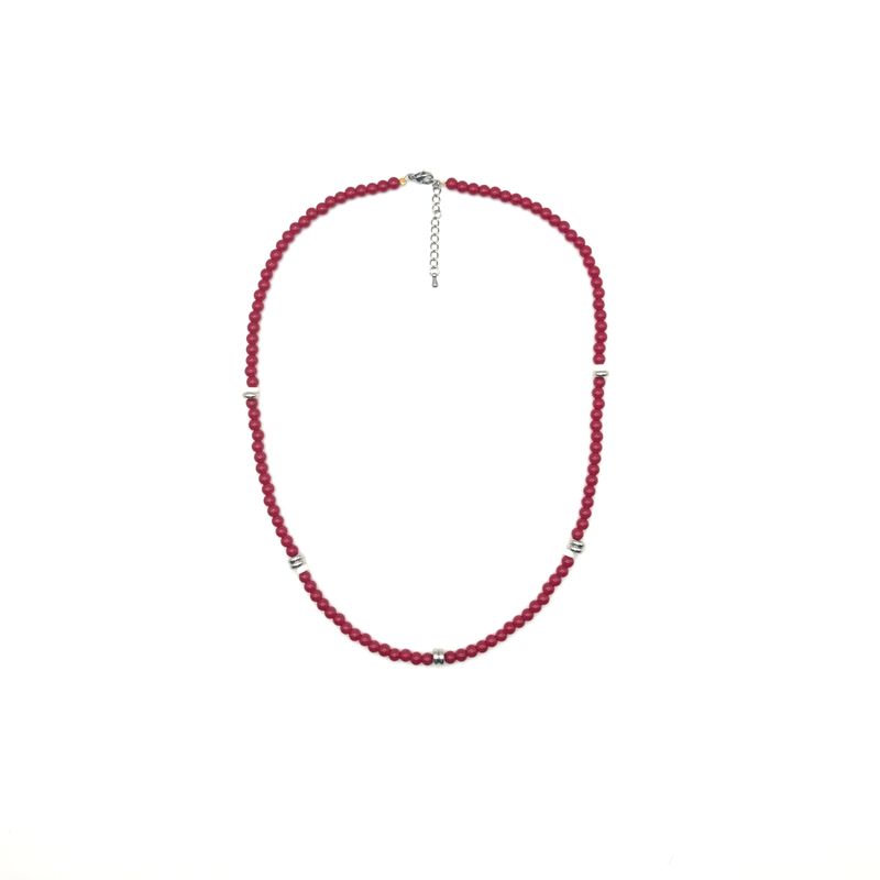 neeka（ニカ）の「[MADE] レッドストーンネックレス (UNISEX)（アクセサリー）」