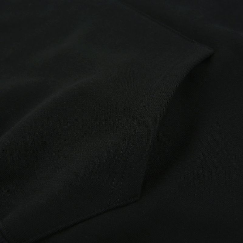 MVR PATCH LOGO SLEEK HOODIE SWEATSHIRT BLACK