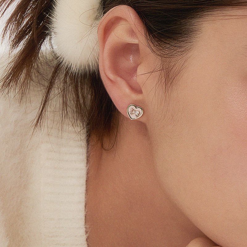 noonoofingers(ヌヌフィンガース)の「HEART RIBBON EARRINGS(Accessories)」