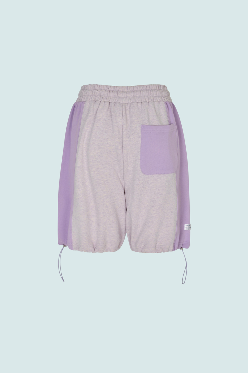 PEACE STRING HALF SWEATPANTS (PURPLE)
