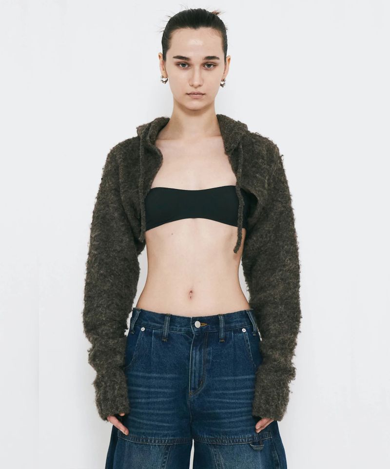 VIAVANDA（ヴィアヴァンダ）の「MUFFLER KNIT CARDIGAN （Tops）」