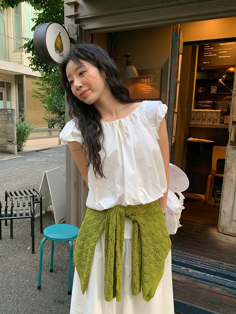 [MADE] Air frill long skirt