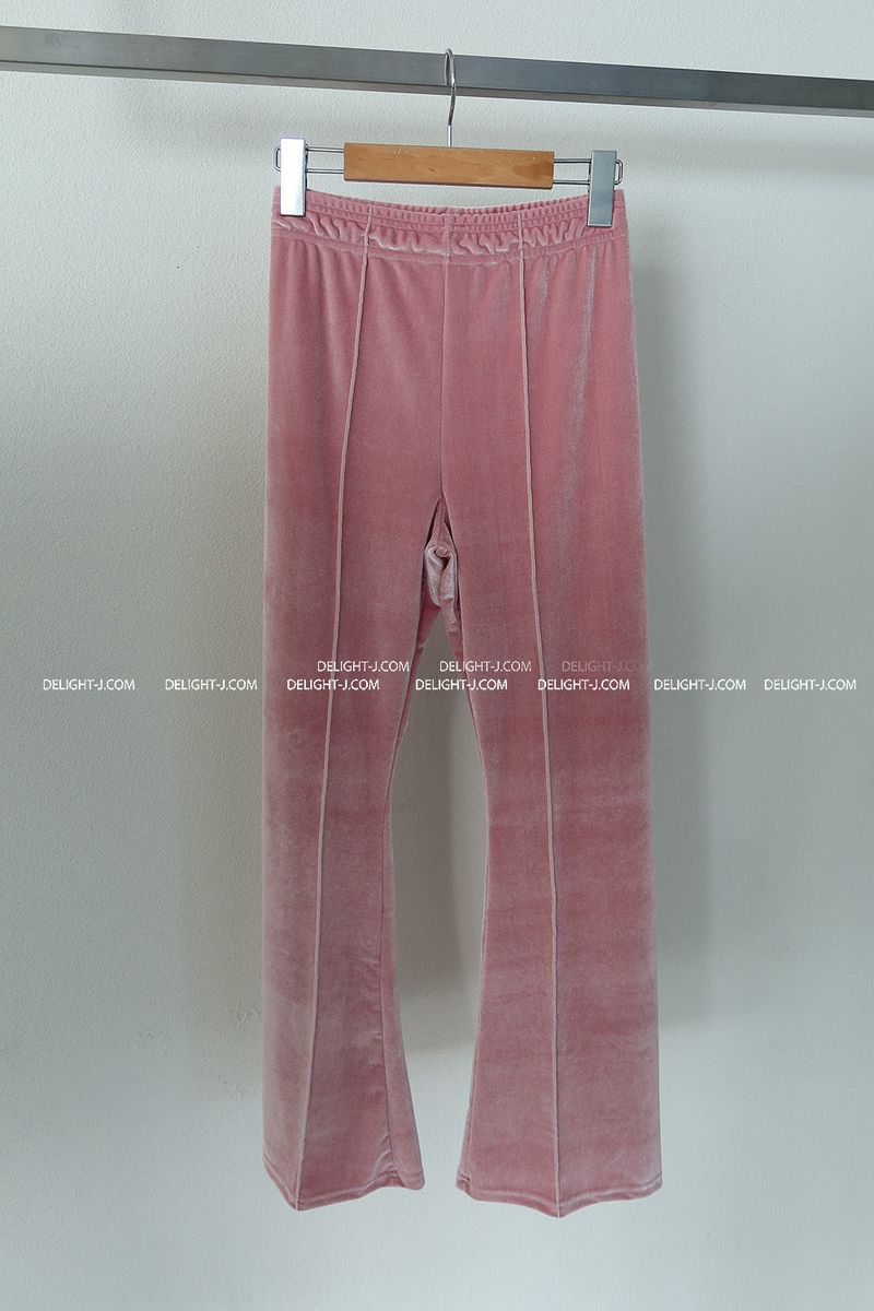 Velvet Slim Two-Piece Sweat Suit Set