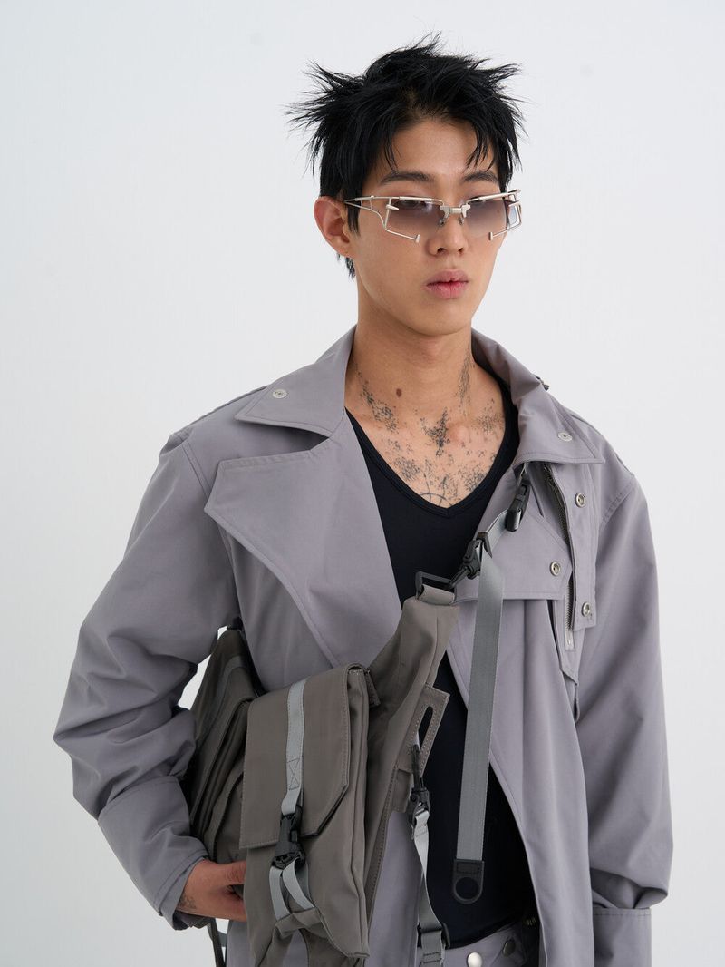 Ghost In The Shell TYPE - S Glasses (Grey Tint Glasses)
