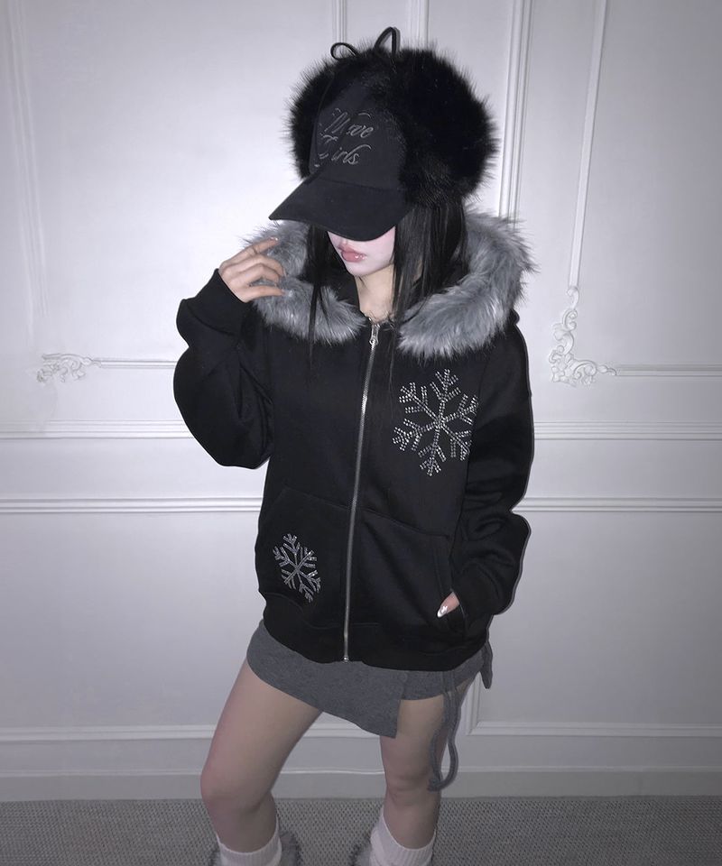snow hood zip-up (2colors)