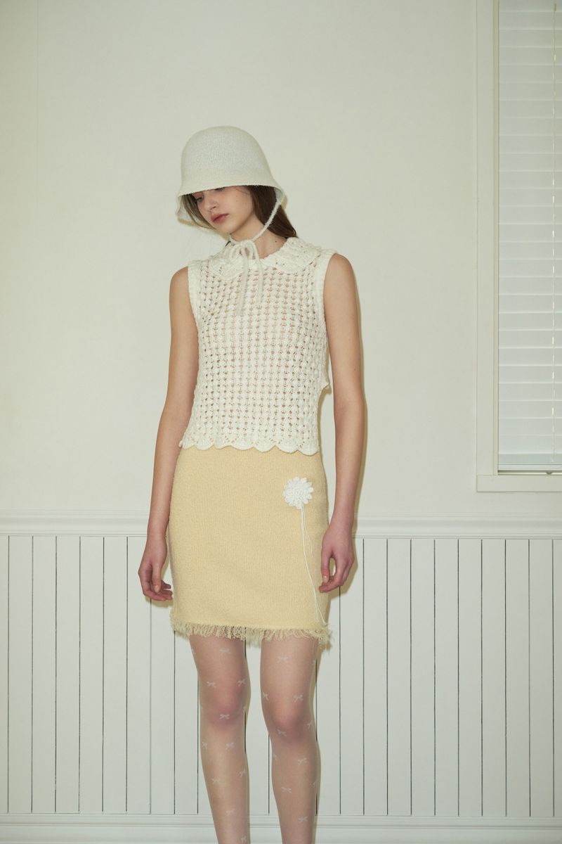 PONY bonnet hat_ivory