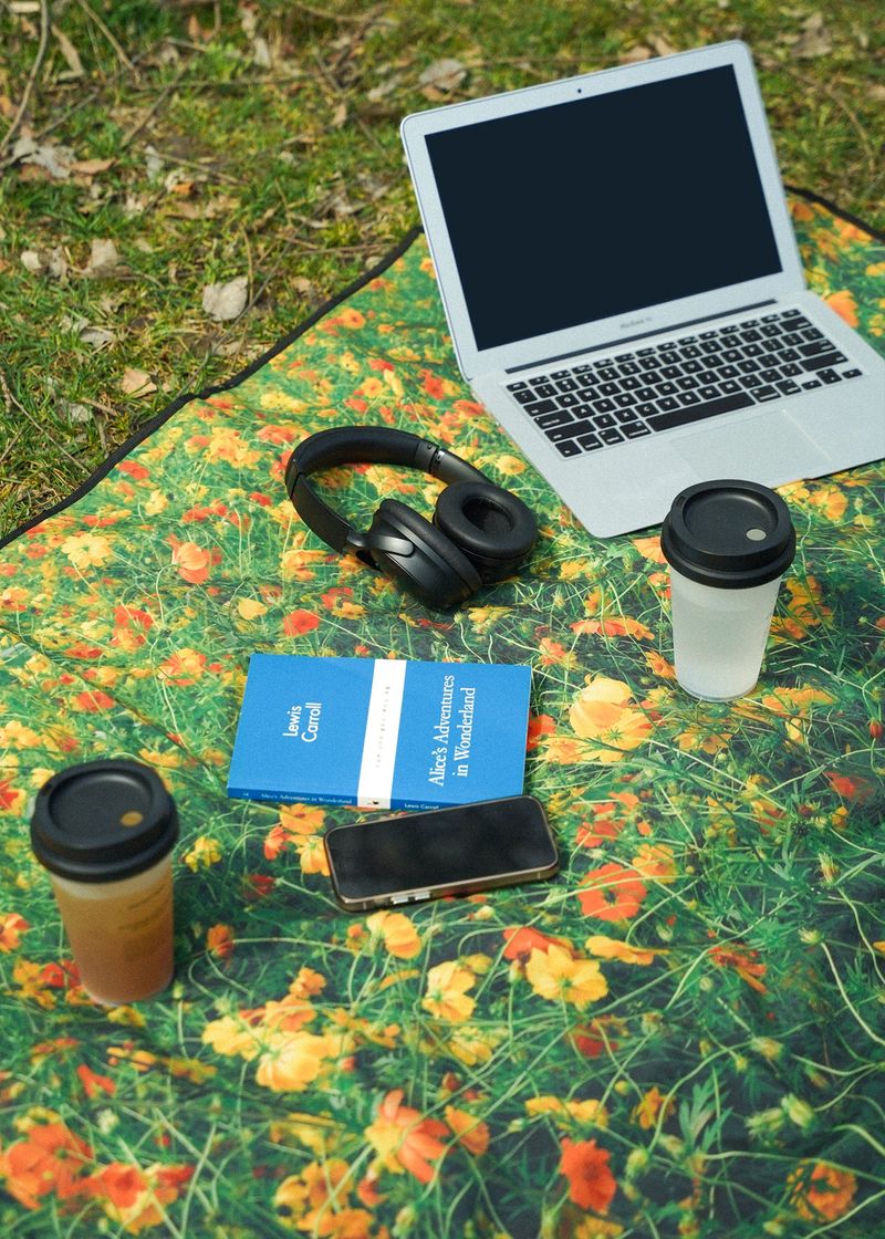 wild flower picnic mat