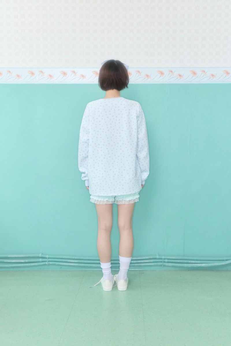 KOKO HENLEY NECK WAFFLE TOP (MINT)