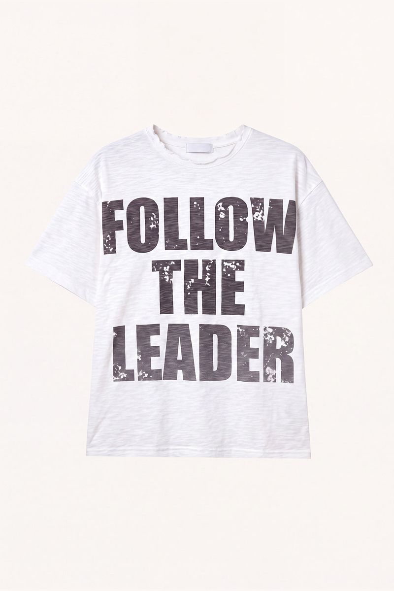 Leader Printed Slub T-shirt