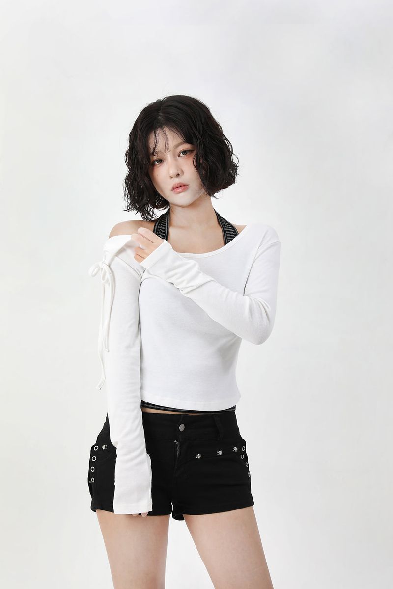Stripe Haulter Neck Sleeveless
