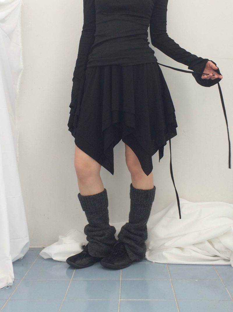 ribbonline wave skirt