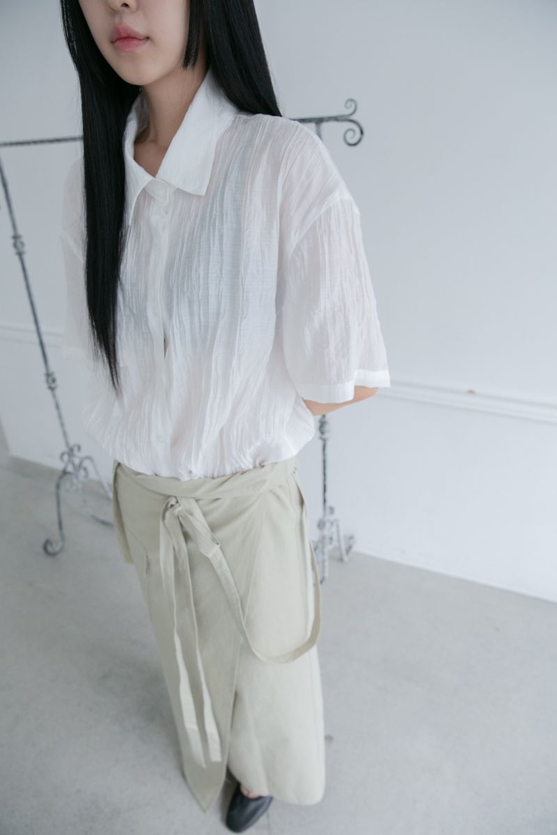 wrinkle over shirt(3colors)