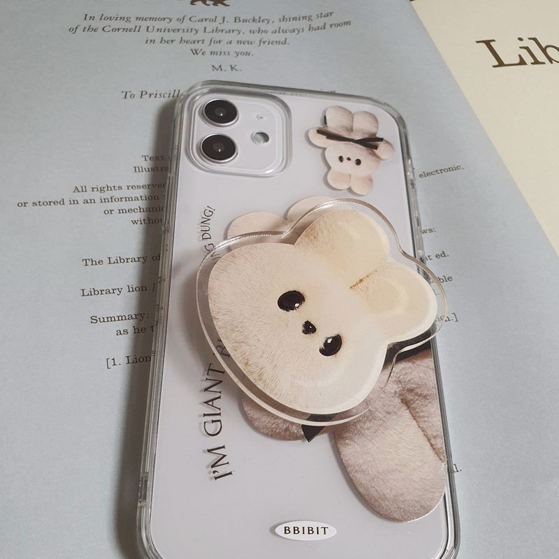 BBIBIT(ピビット)の「Bunny DungDung Acrylic Tok BEIGE(Smartphone Accessories)」