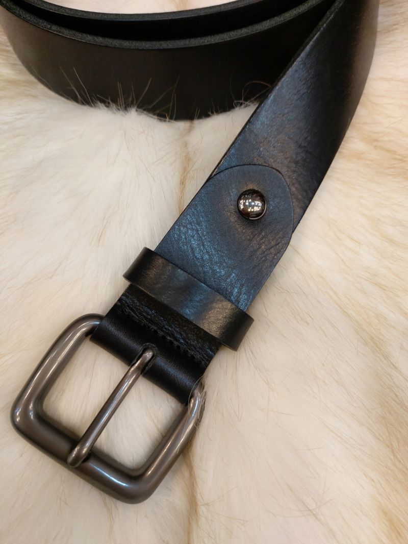 LMN Laurent Metal Cowhide Belt (4 colors)