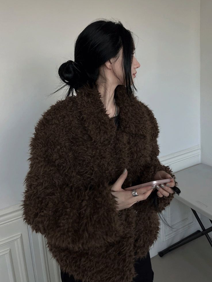 Bambi Fluffy Fur Jacket