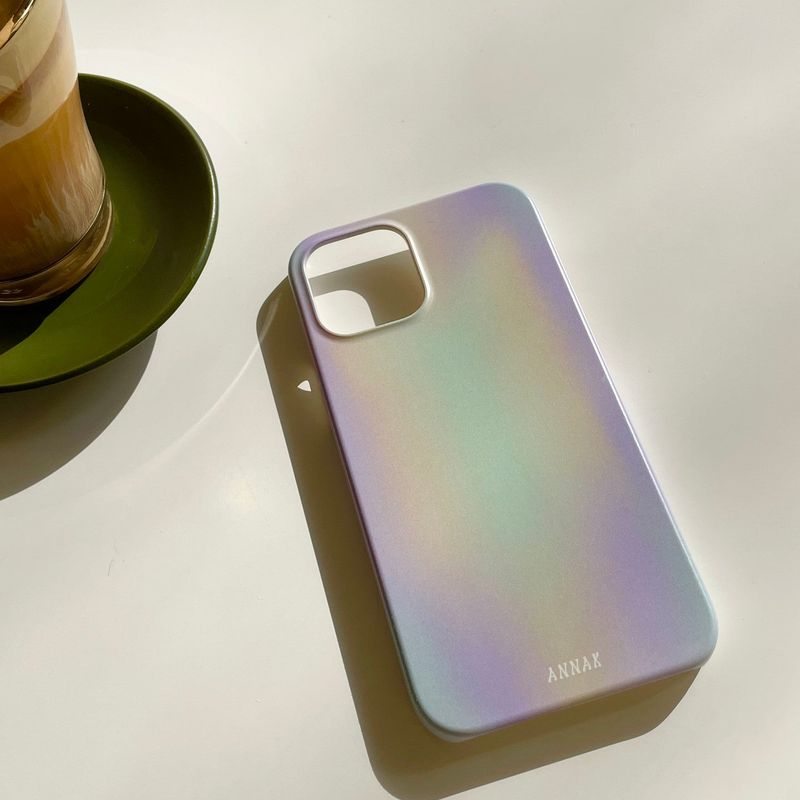 [purple rainbow gradation hard case]
