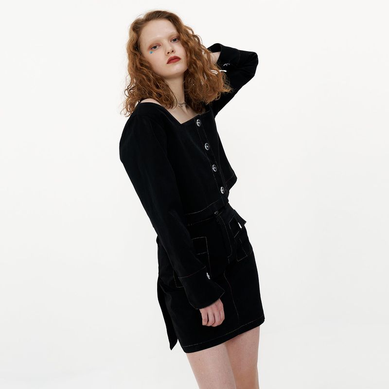Minimal Set-up Shirt [Black]