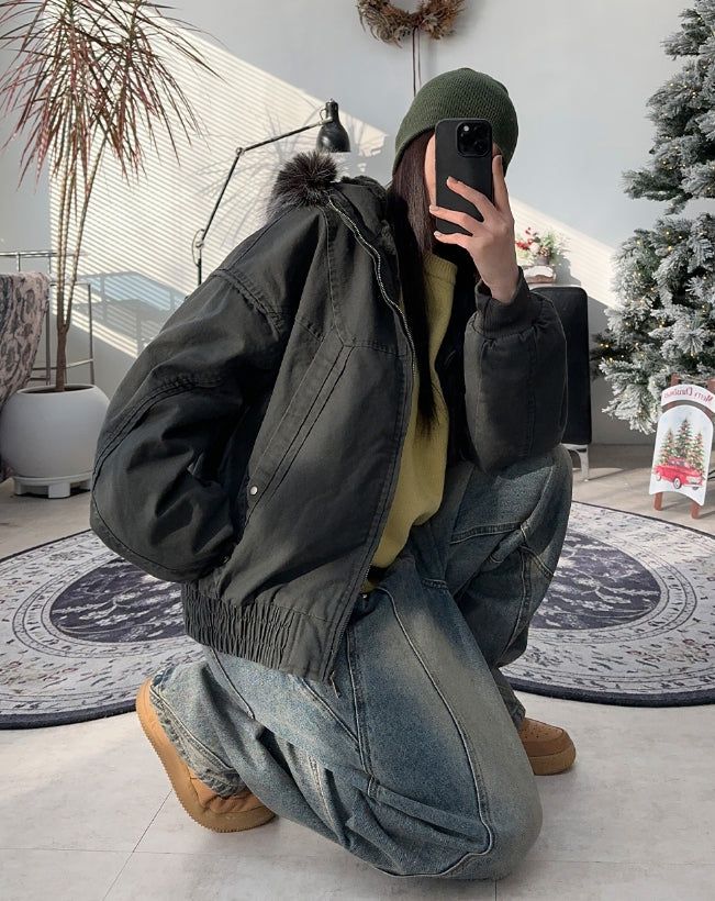 Aerild Fur Hooded Jumper