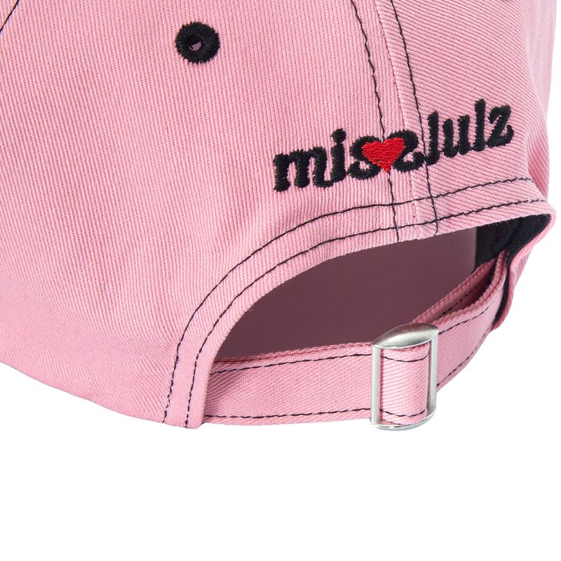 Graphic Applique Ball Cap Pink