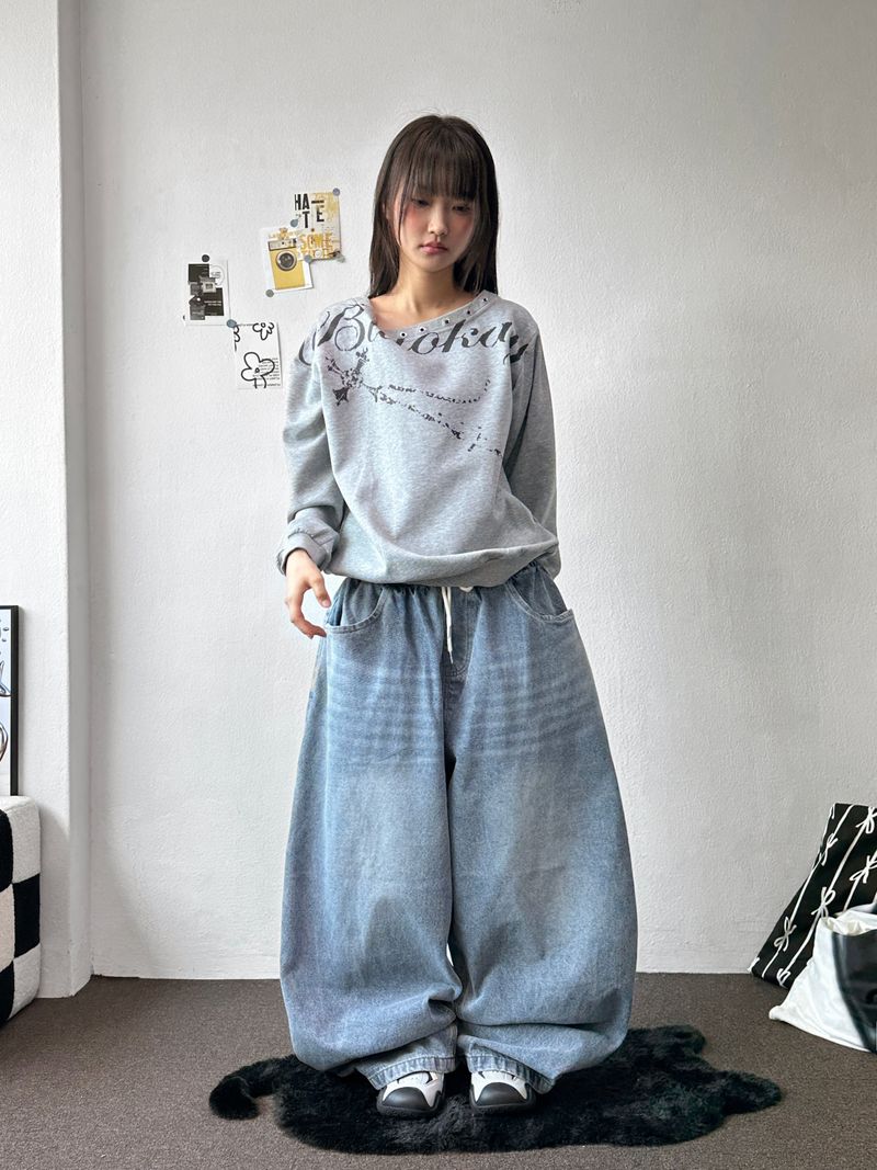 Catch Balloon Carpenter Basic Denim Pants 3color