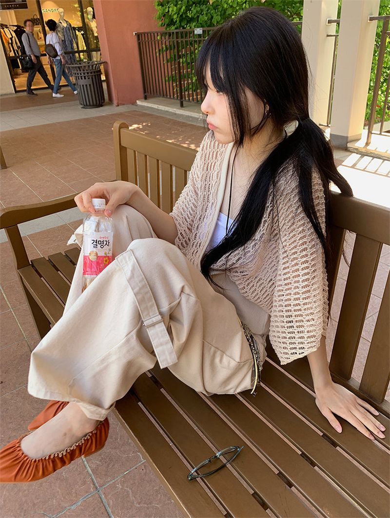 LEG BIJO COTTON WIDE PANTS (2C)