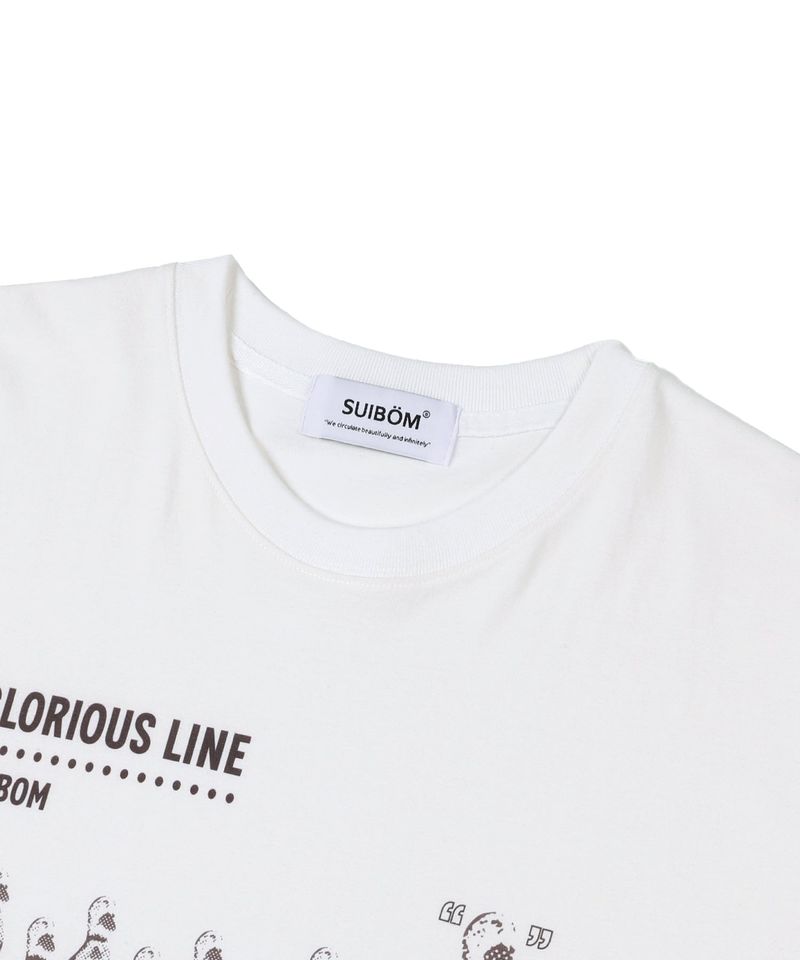 GLORIOUS LINE T-Shirt in Off white