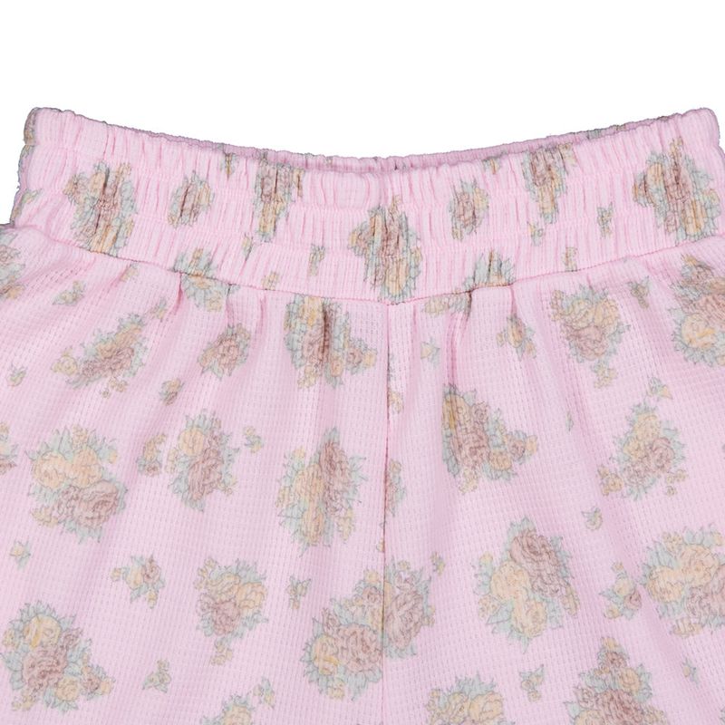 Flower Waffle Jogger Pants (pink)