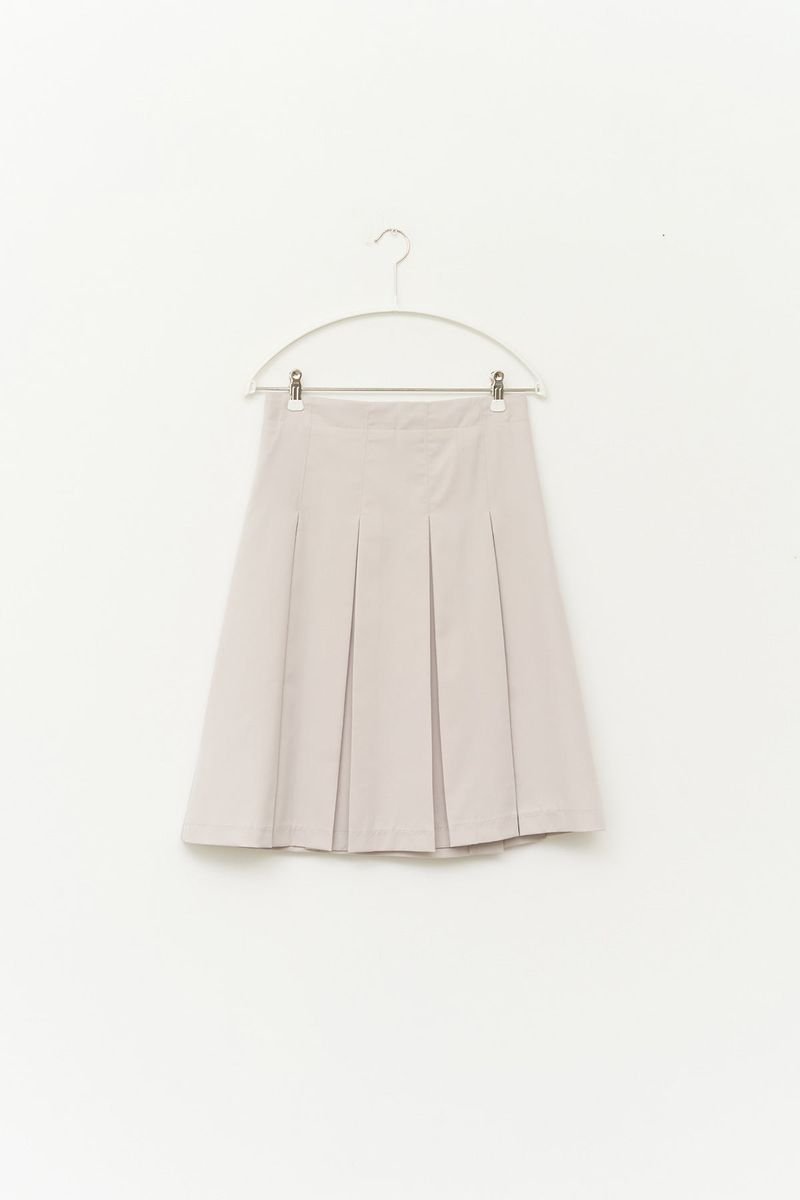 (W) Age Snap Pleats Skirt