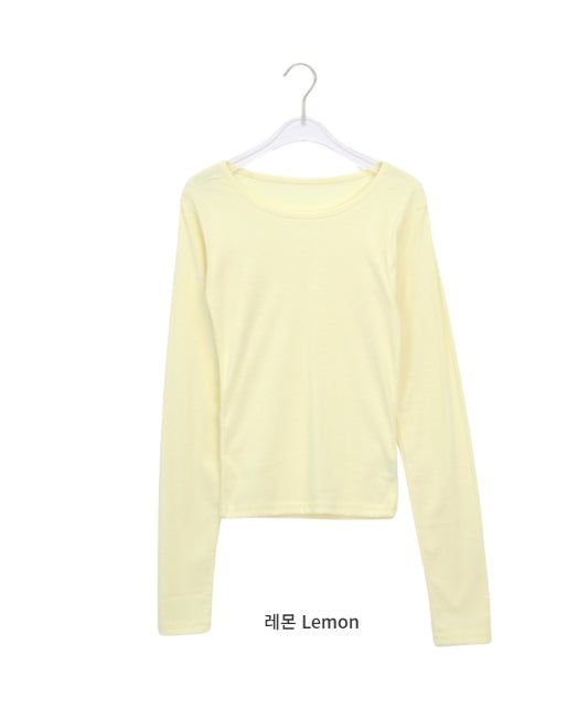 Celinet Slim Fit Color Layered Long Sleeve Tee