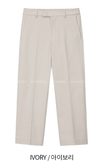 Logane Brushed Slim 9 Part Back Banding Cotton Pants