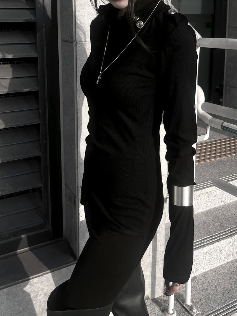 signal high neck button T (2color)