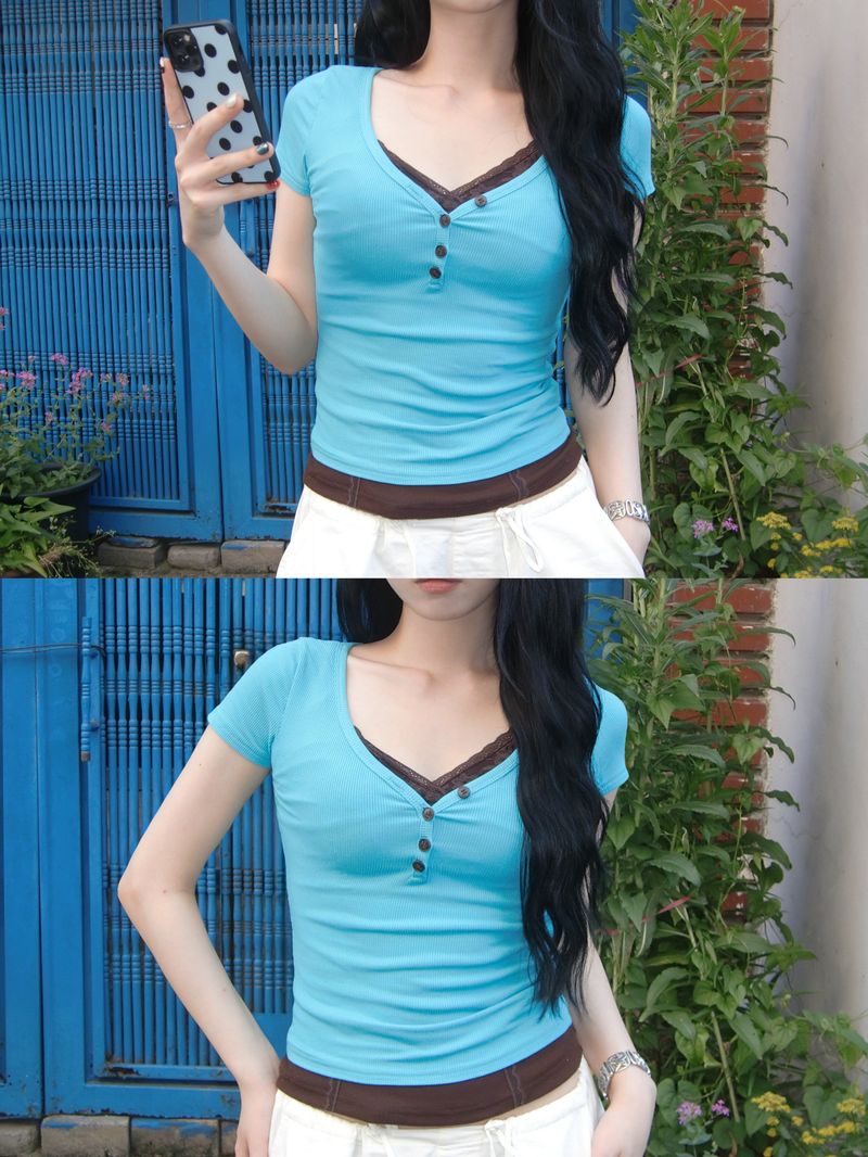 Candy Button Tee