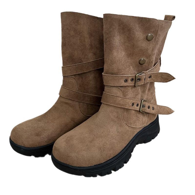 Wander Hiker Two Strap Suede Mid Boots