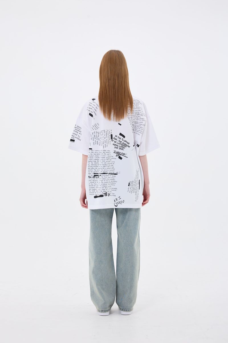 SCRIBBLE T-SHIRT / WHITE