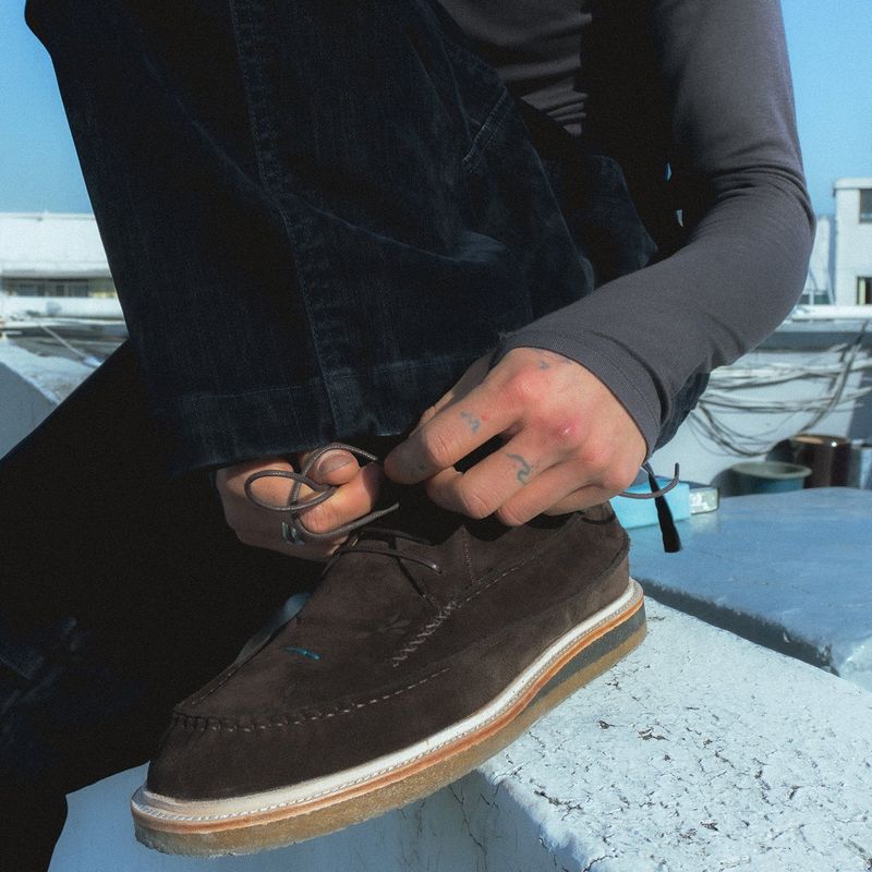 Bison moc boot / Dark brown