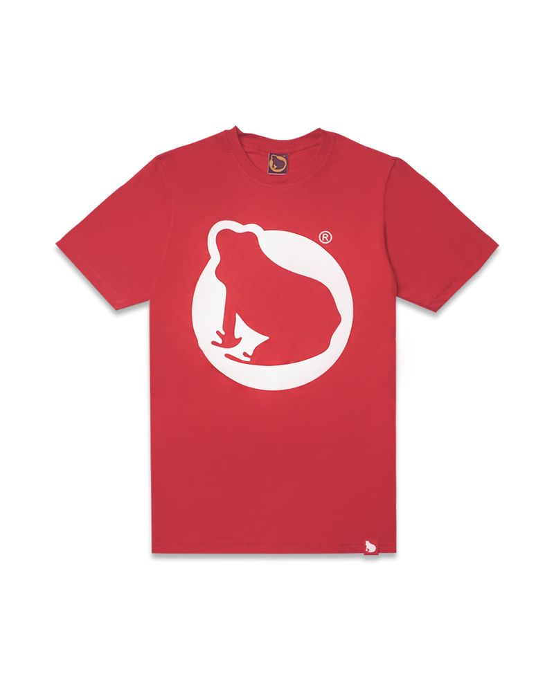 frogstone（フロッグストーン）の「レッドロゴTシャツ（トップス）」