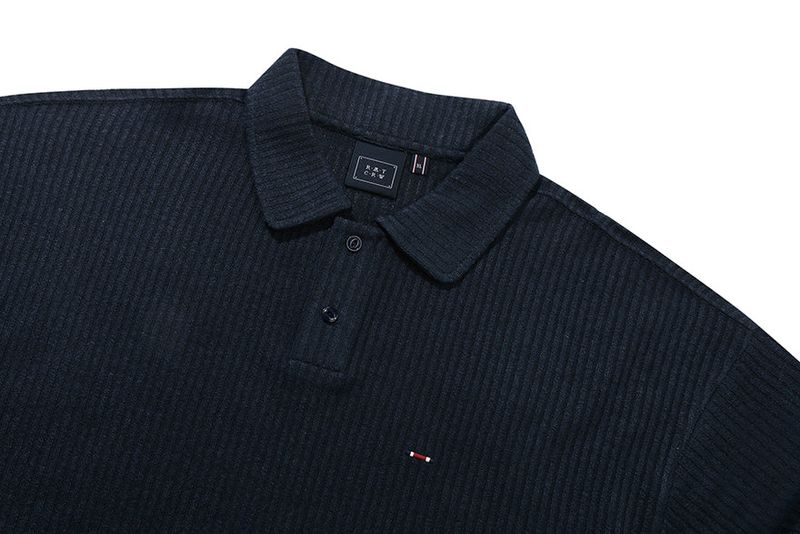 MINIMAL LOGO KNIT POLO_NAVY